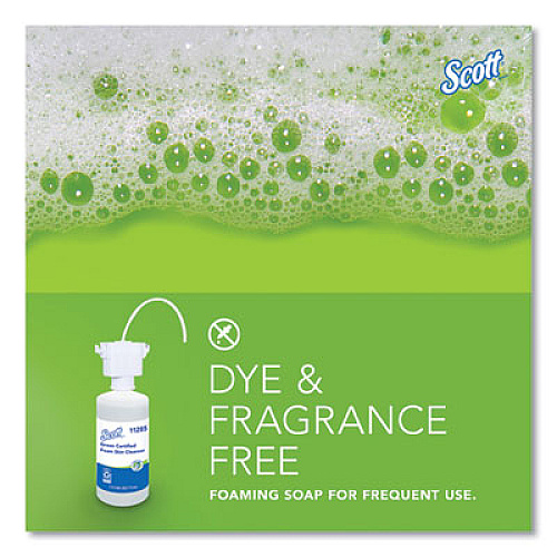 Scott Essential Green Certified Foam Skin Cleanser Refill, Fragrance-Free, 1,500 mL, 2/Carton (11285)