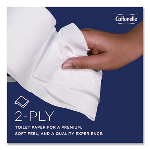 Cottonelle Two-Ply Bathroom Tissue, Septic Safe, White, 451 Sheets/Roll, 20 Rolls/Carton (13135)