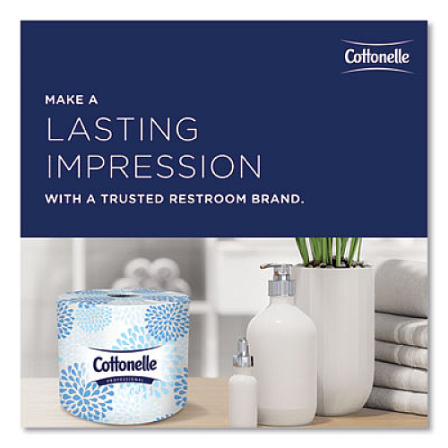 Cottonelle Two-Ply Bathroom Tissue for Business, Septic Safe, White, 451 Sheets/Roll, 60 Rolls/Carton (17713)