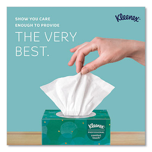 Kleenex Professional Facial Tissue, Pop-Up Box, 2-Ply, White, 90 Sheets/Box, 36 Boxes/Carton (21270CT)