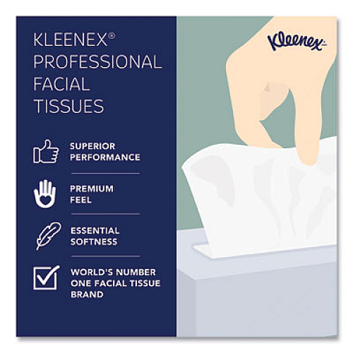 Kleenex Naturals Facial Tissue, 2-Ply, White, 90 Sheets/Box (21272BX)