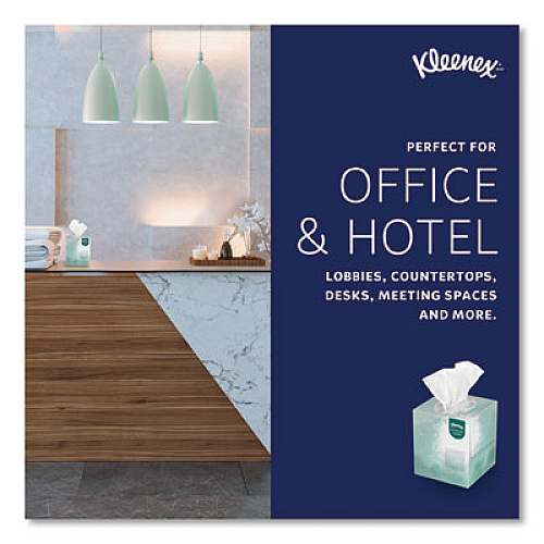 Kleenex Naturals Facial Tissue, 2-Ply, White, 90 Sheets/Box (21272BX)
