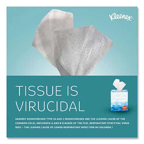 Kleenex Boutique Anti-Viral Facial Tissue, Pop-Up Box, 3-Ply, White, 55 Sheets/Box, 3 Boxes/Pack (21286)