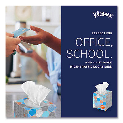 Kleenex Boutique Anti-Viral Facial Tissue, Pop-Up Box, 3-Ply, White, 55 Sheets/Box, 3 Boxes/Pack (21286)