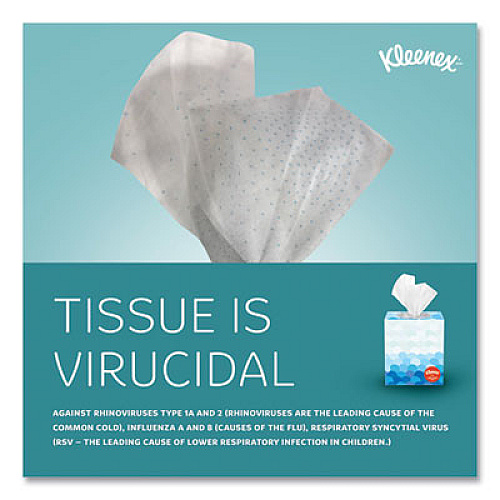 Kleenex Boutique Anti-Viral Facial Tissue, Pop-Up Box, 3-Ply, White, 55 Sheets/Box, 3 Boxes/Pack, 4 Packs/Carton (21286CT)