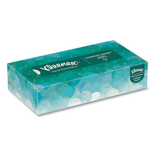 Kleenex White Facial Tissue for Business, Pop-Up Box, 2-Ply, 90 Sheets/Box, 36 Boxes/Carton (21400)