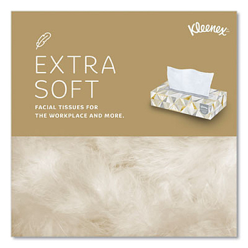 Kleenex White Facial Tissue, Pop-Up Box, 2-Ply, 125 Sheets/Box (21606BX)
