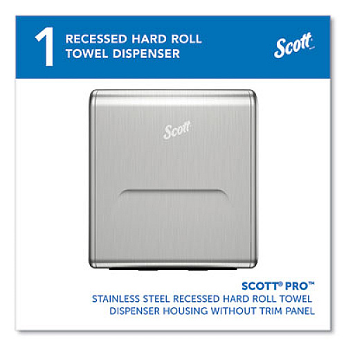 Scott Mod Stainless Steel Recessed Dispenser Housing, 11.13 x 4 x 15.37 (31501)