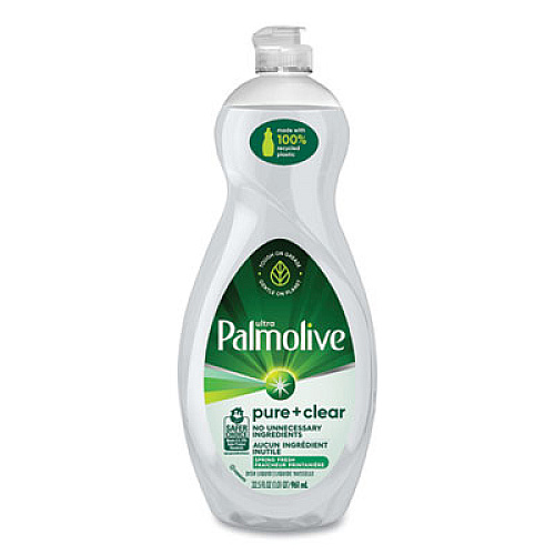 Palmolive Pure + Clear Dishwashing Liquid, Spring Fresh, 32.5 oz Bottle, 9/Carton (US04272CT)