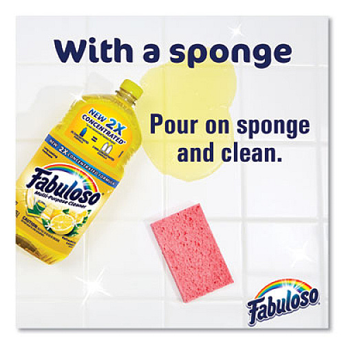 Fabuloso Multi-Use Cleaner, Refreshing Lemon Scent, 56 oz Bottle, 6/Carton (MX06157CT)