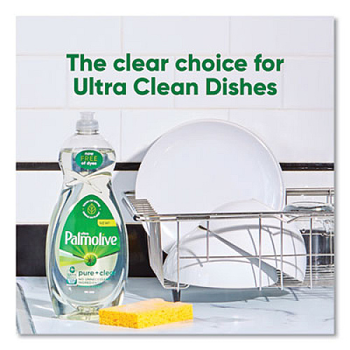 Palmolive Pure + Clear Dishwashing Liquid, Spring Fresh, 32.5 oz Bottle, 9/Carton (US04272CT)