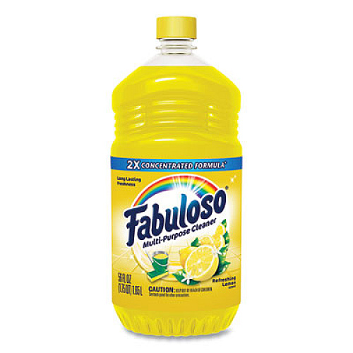 Fabuloso Multi-Use Cleaner, Refreshing Lemon Scent, 56 oz Bottle, 6/Carton (MX06157CT)