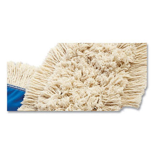 Rubbermaid Commercial Kut-A-Way Dust Mop Head, Cotton, 24", White, 12/Carton (FGK15300WH00)