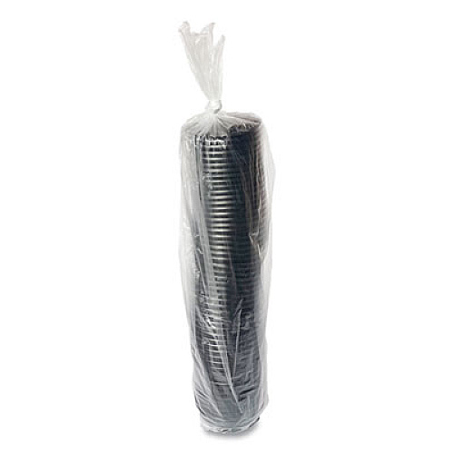 Boardwalk Hot Cup Lids, Fits 4 oz Hot Cups, Plastic, Black, 1,000/Carton (HOTBL4)