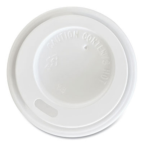 Boardwalk Hot Cup Lids, Fits 4 oz Hot Cups, Plastic, White, 1,000/Carton (HOTWH4)