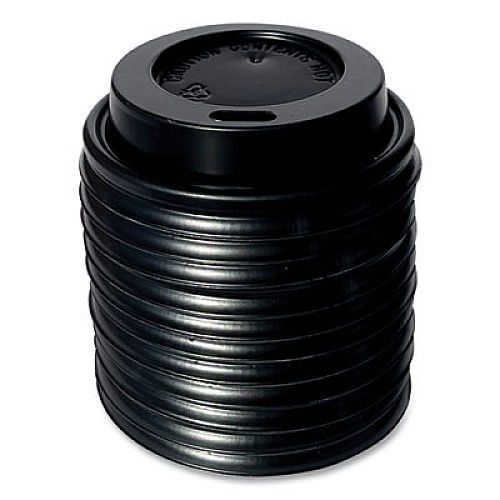 Boardwalk Hot Cup Lids, Fits 4 oz Hot Cups, Plastic, Black, 1,000/Carton (HOTBL4)