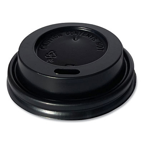 Boardwalk Hot Cup Lids, Fits 4 oz Hot Cups, Plastic, Black, 1,000/Carton (HOTBL4)
