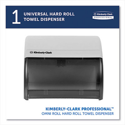 Kimberly-Clark Professional* Omni Roll Towel Dispenser, 10.5 x 10 x 10, Smoke Gray (09746)