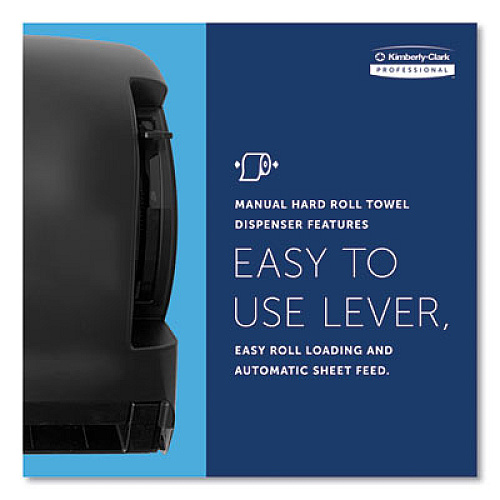 Kimberly-Clark Professional* Lev-R-Matic Roll Towel Dispenser, 13.75 x 9.25 x 11.75, Smoke (09765)