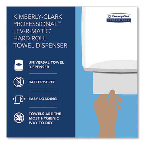 Kimberly-Clark Professional* Lev-R-Matic Roll Towel Dispenser, 13.75 x 9.25 x 11.75, Smoke (09765)