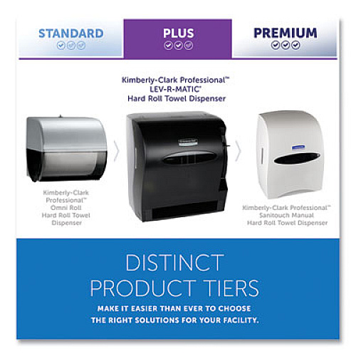 Kimberly-Clark Professional* Lev-R-Matic Roll Towel Dispenser, 13.75 x 9.25 x 11.75, Smoke (09765)