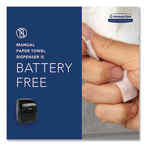 Kimberly-Clark Professional* Sanitouch Hard Roll Towel Dispenser, For 1.5" Core, 12.63 x 10.2 x 16.13, Smoke (09990)