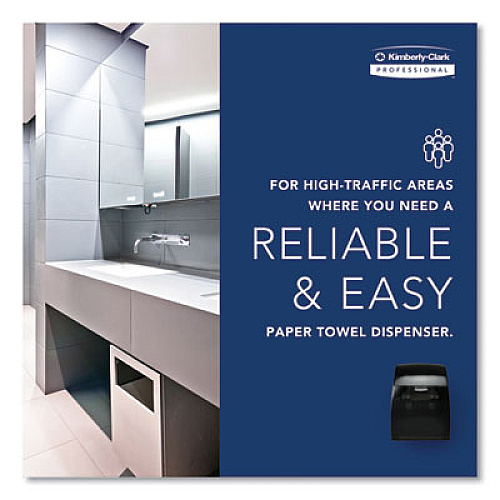 Kimberly-Clark Professional* Sanitouch Hard Roll Towel Dispenser, For 1.5" Core, 12.63 x 10.2 x 16.13, Smoke (09990)