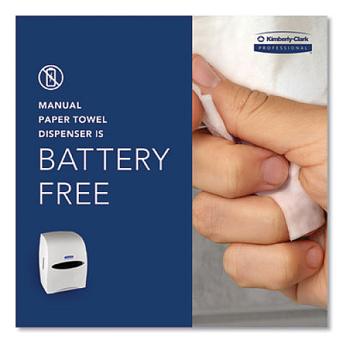 Kimberly-Clark Professional* Sanitouch Hard Roll Towel Dispenser For 1.75" Core, 12.63 x 10.2 x 16.13, White (09995)