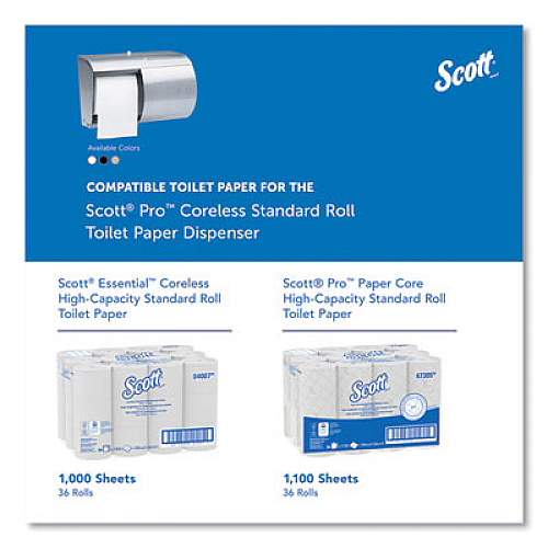 Scott Pro Coreless SRB Tissue Dispenser, 10.13 x 6.4 x 7, Stainless Steel (09606)