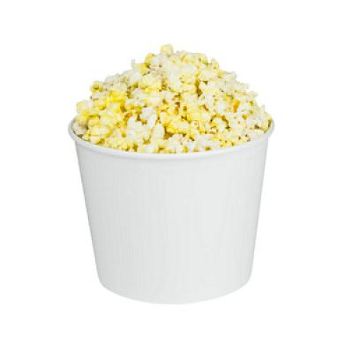 Karat Food Bucket, 85 oz, 7.36" Diameter x 6" h, White, Paper, 180/Carton (CFB85W)