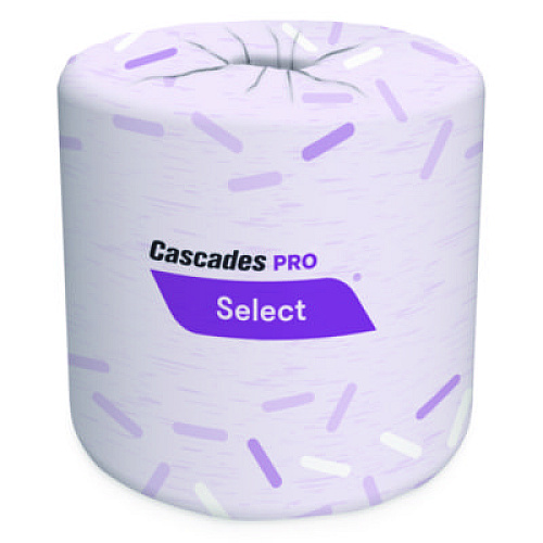 Cascades PRO Select Standard Bath Tissue, Septic Safe, 2-Ply, White, 420 Sheets/Roll, 48 Rolls/Carton (B031)