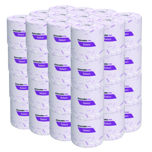 Cascades PRO Select Standard Bath Tissue, Septic Safe, 2-Ply, White, 420 Sheets/Roll, 48 Rolls/Carton (B031)