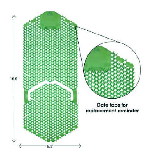 Fresh Products Tsunami, Urinal Screen, Cucumber Melon Scent, Green, 5.22 oz, 6/Carton (TSU6CM)