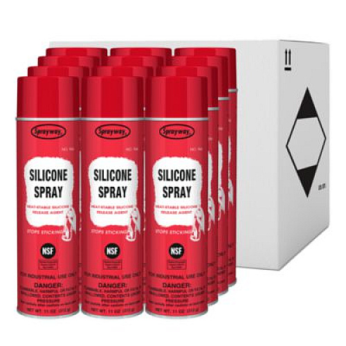 Sprayway Silicone Spray Release Agent, 11 oz Aerosol Spray, 12 Cans/Carton (946)