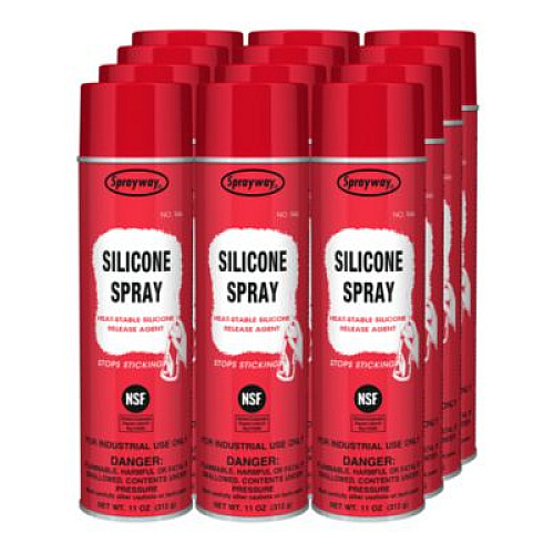 Sprayway Silicone Spray Release Agent, 11 oz Aerosol Spray, 12 Cans/Carton (946)