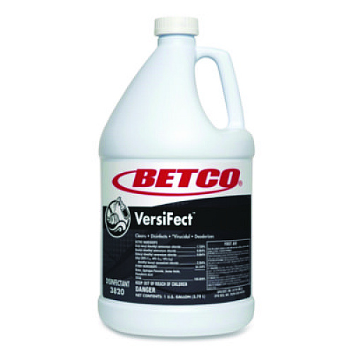 Betco VersiFect Cleaner Disinfectant, Fresh Scent, 1 gal Bottle, 4/Carton (38200400)