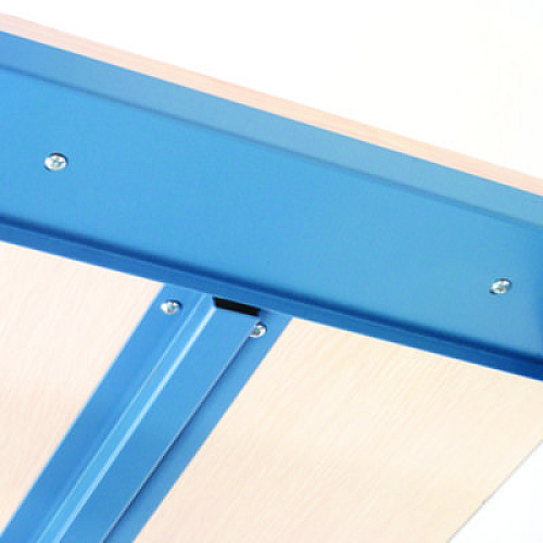 Global Industrial Complete Industrial Workbench, 800 lbs, 60 x 30 x 57.5 to 62.5, Blue (606929)