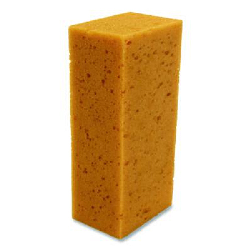Unger Fixi-Clamp Sponge, 8.5 x 4, 2.75" Thick, Yellow, 10/Carton (SP010)
