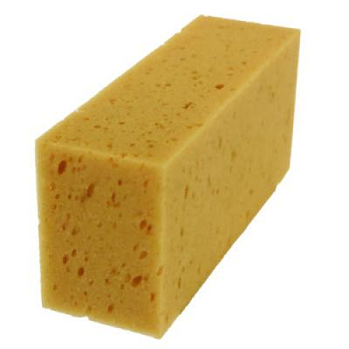 Unger Fixi-Clamp Sponge, 8.5 x 4, 2.75" Thick, Yellow, 10/Carton (SP010)