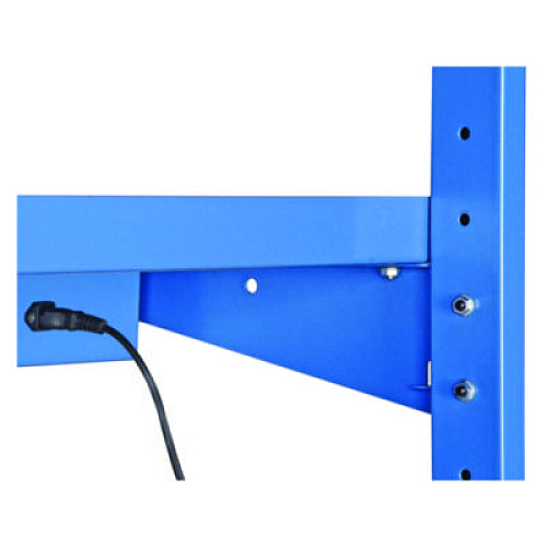 Global Industrial Upper Workbench Shelf, 6 Single Outlets, For Use With 60" Wide Workbenches, 100 lb Weight Capacity (249295ABL)