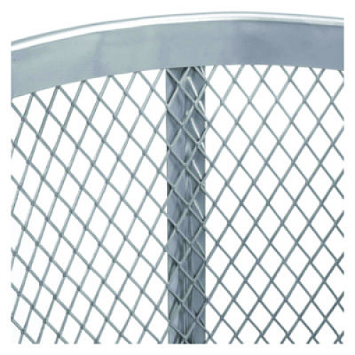 Global Industrial Steel Mesh Corrosion Resistant Trash Can, 48 gal, Silver (237633)