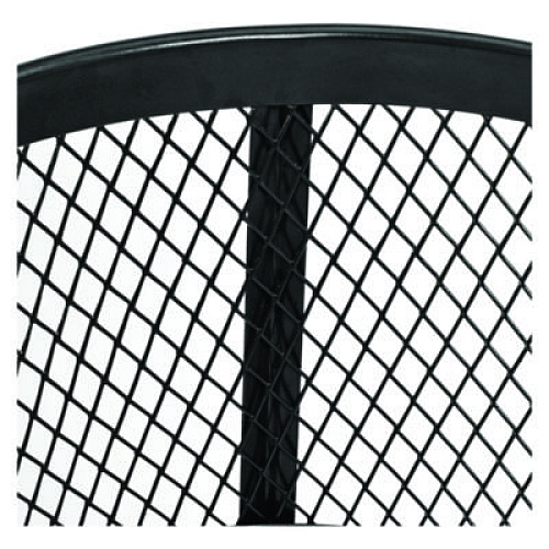 Global Industrial Steel Mesh Corrosion Resistant Trash Can, 48 gal, Black (237634BK)
