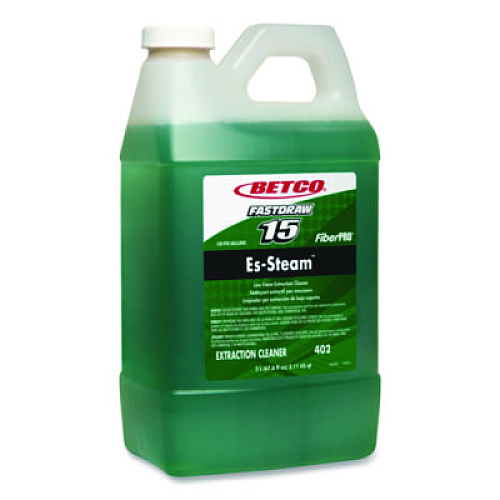 Betco FiberPRO Es-Steam FastDraw Carpet Cleaner, Country Fresh, 2 L Bottle, 4/Carton (4024700)