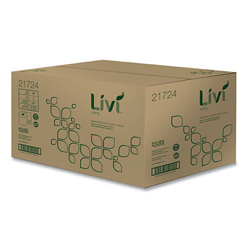 Livi VPG Bath Tissue, 2-Ply, White, 500 Sheets/Roll, 96 Rolls/Carton (21724)