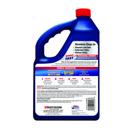 ROTO-ROOTER Gel Clog Remover, 1 gal Bottle, 4/Carton (351399)