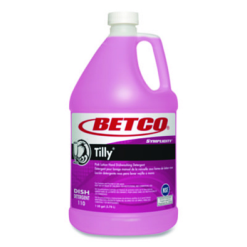 Betco Symplicity Tilly Hand Dishwashing Detergent, Fresh Bouquet Scent, 1 gal Bottle, 4/Carton (1100400)