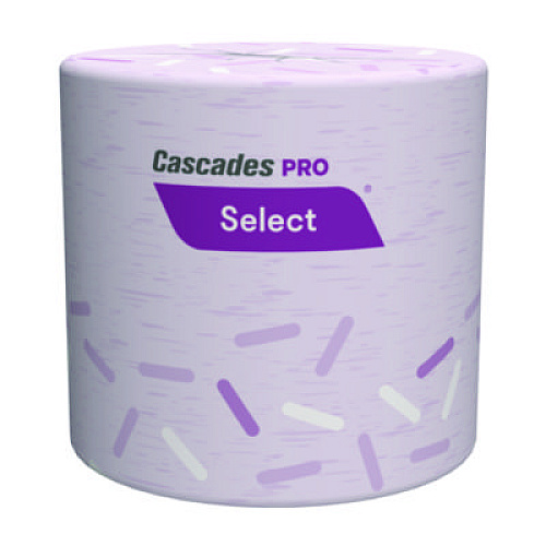 Cascades PRO Select Standard Bath Tissue, Septic Safe, 1-Ply, White, 1,000 Sheets/Roll, 96 Rolls/Carton (B152)
