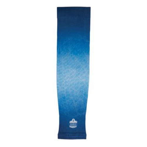 ergodyne Chill-Its 6695 Sun Protection Arm Sleeves, Polyester/Spandex, Medium/Large, Blue (12195)