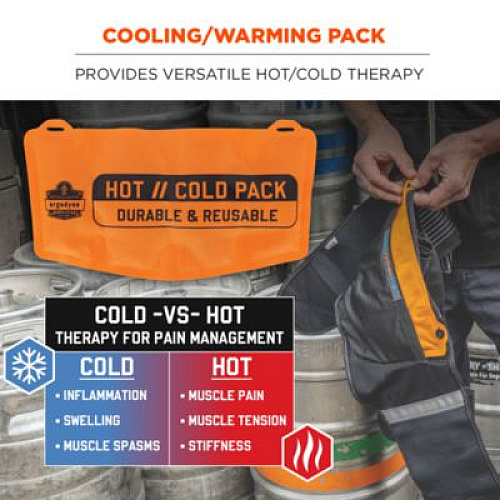 ergodyne ProFlex 6275 Reusable Hot/Cold Pack Replacement, 13 x 6.7, 2/Pack (12212)