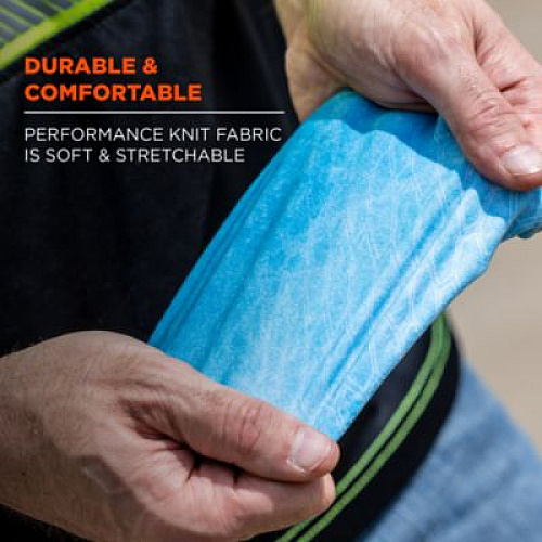 ergodyne Chill-Its 6695 Sun Protection Arm Sleeves, Polyester/Spandex, Medium/Large, Blue (12195)